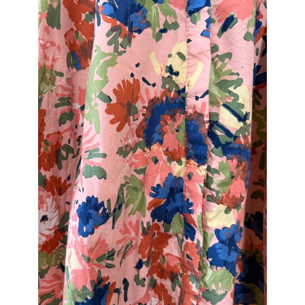 Eloquii Elements Print fit and flair , tiered Dress with Puff Sleeves, Size 22 - Picture 10 of 10